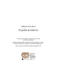 El jardín de Falerina / Pedro Calderón de la Barca; texto crítico preparado por Luis Galván y Carlos Mata | Biblioteca Virtual Miguel de Cervantes