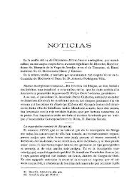 Noticias. Boletín de la Real Academia de la Historia, tomo 50 (enero 1907). Cuaderno I / [Fidel  Fita] | Biblioteca Virtual Miguel de Cervantes