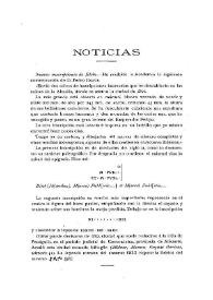 Noticias. Boletín de la Real Academia de la Historia, tomo 50 (abril 1907). Cuaderno IV / [Fidel Fita] | Biblioteca Virtual Miguel de Cervantes