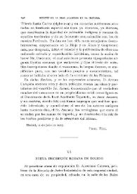 Nueva inscripción romana de Toledo / Juan Moraleda y Esteban | Biblioteca Virtual Miguel de Cervantes