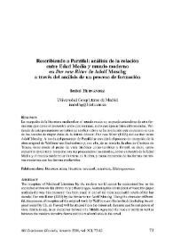 Rescribiendo a Parzifal: análisis de la relación entre Edad Media y mundo moderno en "Der rote Ritter" de Adolf Muschg a través del análisis de un proceso de formación / Isabel Hernández | Biblioteca Virtual Miguel de Cervantes