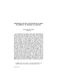 Anotaciones a la silva "Al inventor de la pieza de artillería" de Francisco de Quevedo / Enrique Moreno Castillo | Biblioteca Virtual Miguel de Cervantes