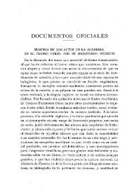 Memoria de los actos de la Academia, en el último curso, por su secretario interino / Juan Catalina García | Biblioteca Virtual Miguel de Cervantes