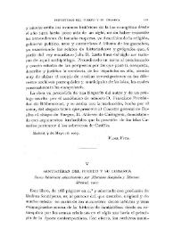 Santistéban del Puerto y su comarca : datos históricos coleccionados por Mariano Sanjuan y Moreno. Madrid 1901 / [reseña de] Fidel Fita | Biblioteca Virtual Miguel de Cervantes