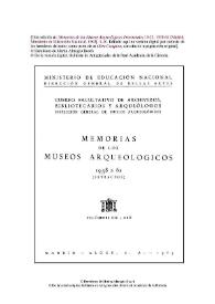 Museo Arqueológico Nacional. Adquisiciones de 1958 a 1961. Ajuar dolménico de la Granja de Céspedes, Badajoz / Martín Almagro Basch | Biblioteca Virtual Miguel de Cervantes