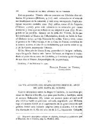 La Vía Augusta del Guadalquivir desde el Arco de Jano hasta el Océano / Fidel Fita | Biblioteca Virtual Miguel de Cervantes