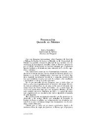 La Perinola : revista de investigación quevediana. Número 8 (2004). Presentación: "Quevedo en Palermo" / Enrica Cancelliere, Directora del Congreso | Biblioteca Virtual Miguel de Cervantes