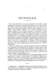 Noticias. Boletín de la Real Academia de la Historia, tomo 57 (noviembre 1910). Cuaderno V / [Fidel Fita y Antonio Rodríguez Villa] | Biblioteca Virtual Miguel de Cervantes