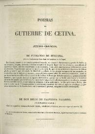 Poesías de Gutierre de Cetina | Biblioteca Virtual Miguel de Cervantes