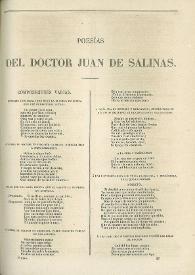 Poesías del Doctor Juan de Salinas | Biblioteca Virtual Miguel de Cervantes