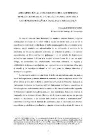 Aproximación al conocimiento de las primeras realizaciones en el uso didáctico del cine en la universidad española. Noticias y testimonios / Fernando Redondo Neira | Biblioteca Virtual Miguel de Cervantes