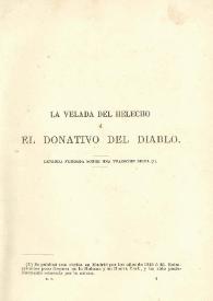 La velada del helecho ó El donativo del diablo : leyenda fundada sobre una tradición suiza / Gertrudis Gómez de Avellaneda | Biblioteca Virtual Miguel de Cervantes