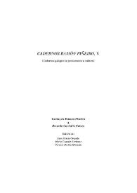 Cadernos Ramón Piñeiro, V (Cadernos galegos de pensamento e cultura). Cartas de Ramón Piñeiro a Ricardo Carballo Calero / edición de Luís Alonso Girgado, María Cuquejo Enríquez, Carmen Fariña Miranda | Biblioteca Virtual Miguel de Cervantes