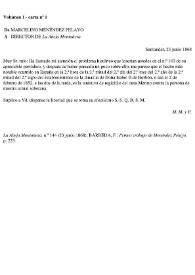 Epistolario. Vol. 01. Junio 1868 - Marzo 1876 / Marcelino Menéndez y Pelayo; edición al cuidado de Manuel Revuelta Sañudo | Biblioteca Virtual Miguel de Cervantes