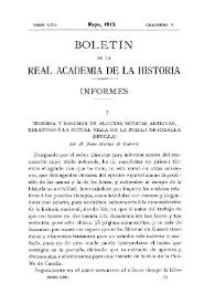 Memoria y resumen de algunas noticias, antiguas relativas a la actual villa de la Puebla de Cazalla (Sevilla) por D. Juan Moreno de Guerra / Antonio Blázquez | Biblioteca Virtual Miguel de Cervantes