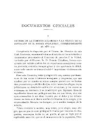 Informe de la Comisión del premio a la virtud, de la Fundación de D. Fermín Caballero, correspondiente al año 1913 / Francisco Codera, Francisco F. de Bethencourt, El Marqués de Cerralbo | Biblioteca Virtual Miguel de Cervantes