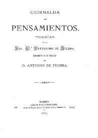 Guirnalda de pensamientos : poesías / de Patrocinio de Biedma; precedentes de un prólogo de Antonio de Trueba | Biblioteca Virtual Miguel de Cervantes