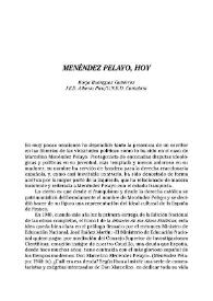 Menéndez Pelayo, hoy / Borja Rodríguez Gutiérrez | Biblioteca Virtual Miguel de Cervantes