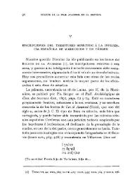 Inscripciones del territorio sometido a la influencia española en Marruecos y de Tánger / Antonio Blázquez | Biblioteca Virtual Miguel de Cervantes