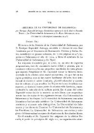 "Historia de la Universidad de Salamanca" por Enrique Esperabé Arteaga, Catedrático numerario de la ilustre Escuela. Tomo I. "La Universidad de Salamanca y los Reyes". Salamanca, 1914 (Un tomo de 1.120 páginas numeradas, en 4º) / Adolfo Bonilla y San Martín | Biblioteca Virtual Miguel de Cervantes