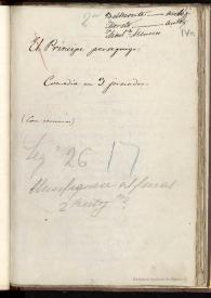 El Príncipe perseguido : comedia en tres jornadas. Inc: Juan Basilio, señor nuestro ... Exp.: vuestra piedad reconozcan / por Luis Bermúdez Belmonte, Agustín Moreto y Antonio Martínez de Meneses | Biblioteca Virtual Miguel de Cervantes