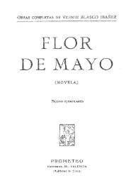 Flor de mayo : (novela) | Biblioteca Virtual Miguel de Cervantes