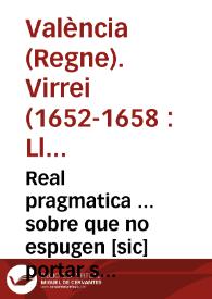 Real pragmatica ... sobre que no espugen [sic] portar sis mules en los Coches, ni los Cocheros descuberts | Biblioteca Virtual Miguel de Cervantes