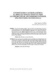 Etnométodos y decisión jurídica : el Derecho estatal como vía para la concreción de los derechos humanos. Una propuesta metodológica / Artur Stamford | Biblioteca Virtual Miguel de Cervantes