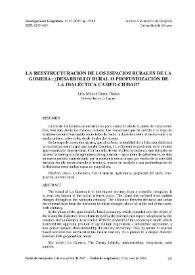 La reestructuración de los espacios rurales de La Gomera : ¿desarrollo rural o profundización de la dialéctica campo-ciudad? / Luis Manuel Jerez Darias | Biblioteca Virtual Miguel de Cervantes