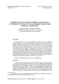 Consecuencias socio-económicas asociadas a la erosión costera en el Balnerario Parque Mar Chiquita, Argentina / Alejandra Merlotto y Germán R. Bértola | Biblioteca Virtual Miguel de Cervantes