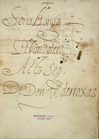 El catalán Serrallonga el Bandolero : acto segundo / de Francisco de Rojas, Luis Vélez de Guevara | Biblioteca Virtual Miguel de Cervantes