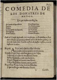 Los donayres de Matico | Biblioteca Virtual Miguel de Cervantes