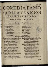 La traición bien acertada | Biblioteca Virtual Miguel de Cervantes