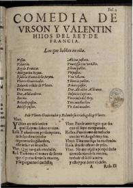 Nacimiento de Urson y Valentin | Biblioteca Virtual Miguel de Cervantes