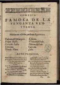 La venganza venturosa | Biblioteca Virtual Miguel de Cervantes