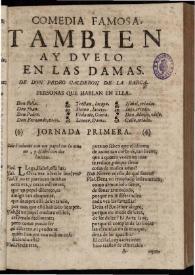 Tambien ay duelo en las damas | Biblioteca Virtual Miguel de Cervantes