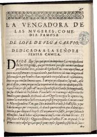 La vengadora de las mujeres | Biblioteca Virtual Miguel de Cervantes