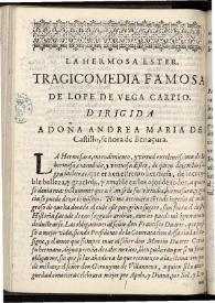 La hermosa Ester | Biblioteca Virtual Miguel de Cervantes