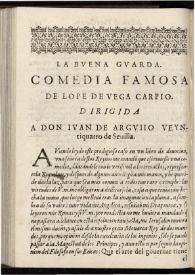 La buena guarda | Biblioteca Virtual Miguel de Cervantes