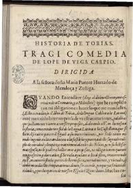 Historia de Tobias | Biblioteca Virtual Miguel de Cervantes