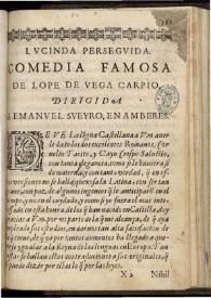 Lucinda perseguida | Biblioteca Virtual Miguel de Cervantes