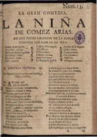 La niña de Gomez Arias | Biblioteca Virtual Miguel de Cervantes