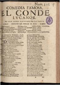 El conde Lucanor | Biblioteca Virtual Miguel de Cervantes