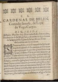 El Cardenal de Belen | Biblioteca Virtual Miguel de Cervantes