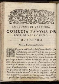 Los locos de Valencia | Biblioteca Virtual Miguel de Cervantes