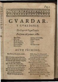 Guardar y guardarse | Biblioteca Virtual Miguel de Cervantes