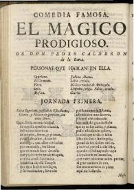 El magico prodigioso | Biblioteca Virtual Miguel de Cervantes