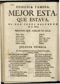 Mejor esta que estaua | Biblioteca Virtual Miguel de Cervantes