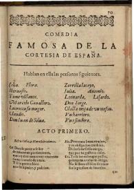 La cortesia de España | Biblioteca Virtual Miguel de Cervantes