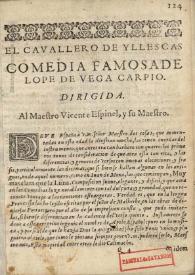 El cauallero de Yllescas | Biblioteca Virtual Miguel de Cervantes